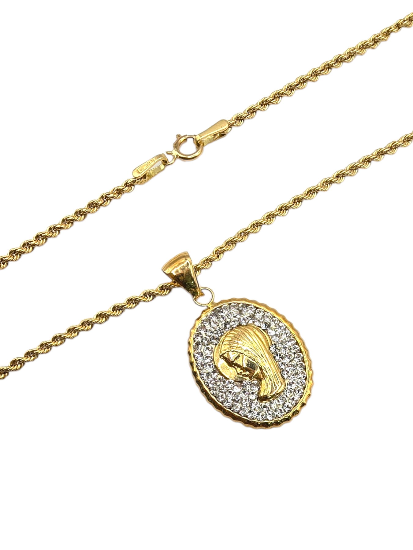 Collana con Madonna Oro 750/1000