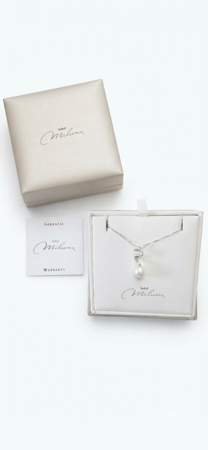 Collana Perla Miluna Oro 750/1000