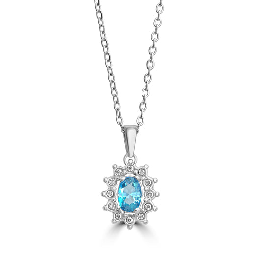 Collana Cristallo Kate turchese