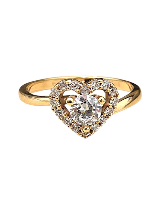 Anello Cuore Donna 750/1000