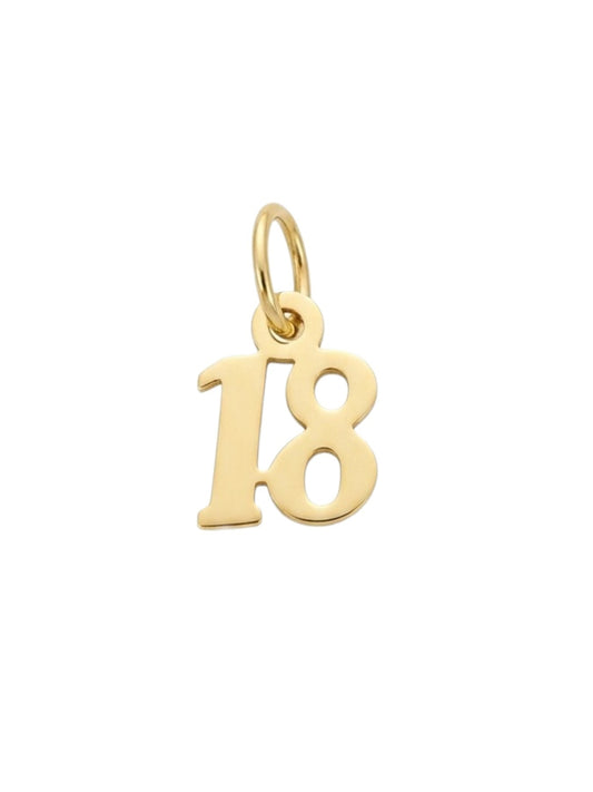 Ciondolo Numero 18 Oro 750/1000