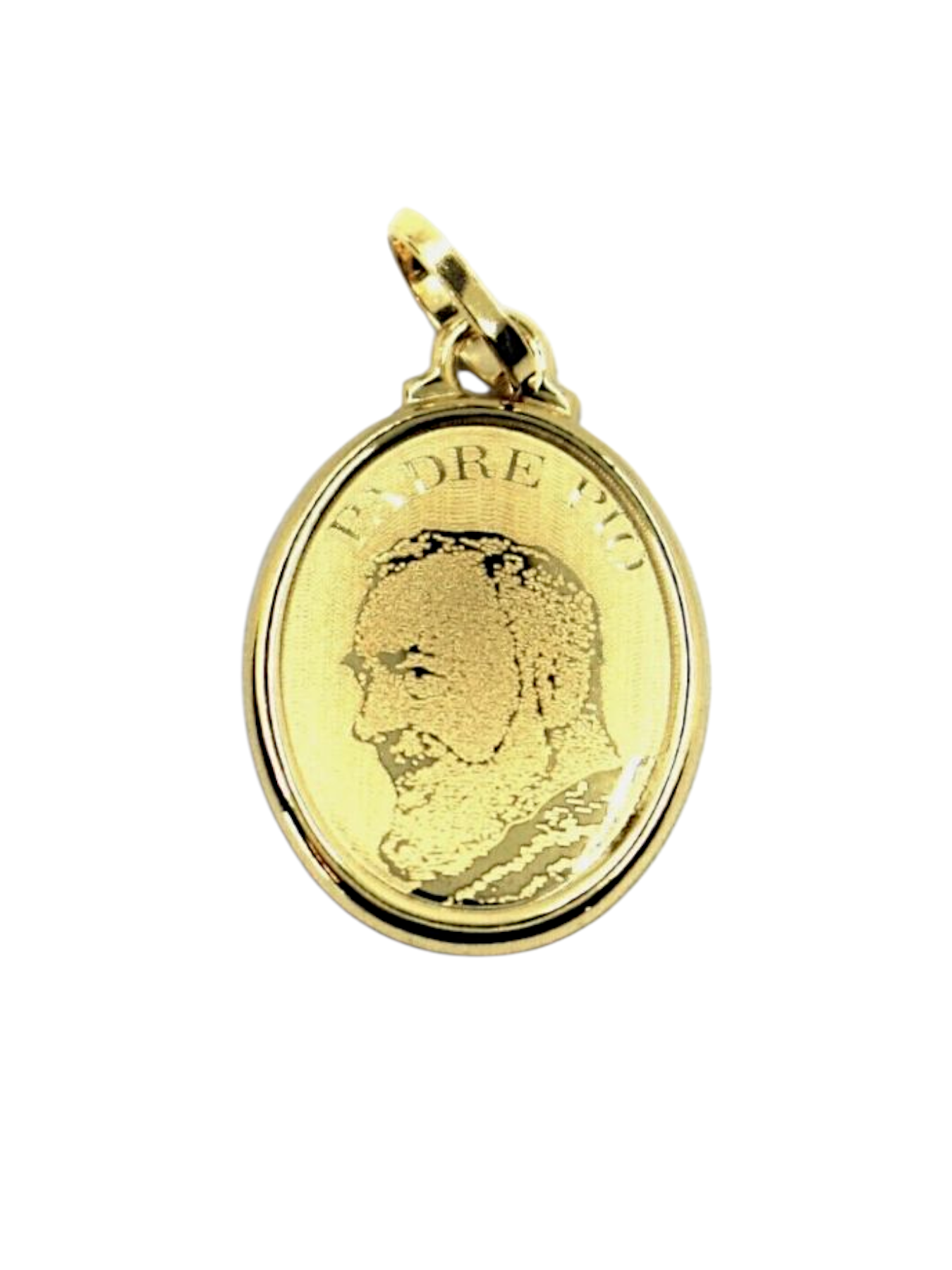 Ciondolo Padre Pio Oro 750/1000