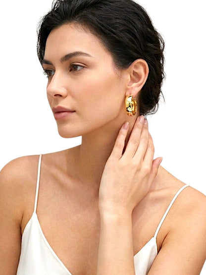 Orecchini Cerchi Donna Oro 750/1000