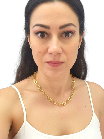 Girocollo Cerchi Martellati Oro 750/1000