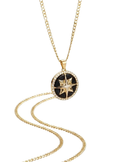 Collana Rosa dei Venti Uomo Oro 750/1000- Collezione Navigator