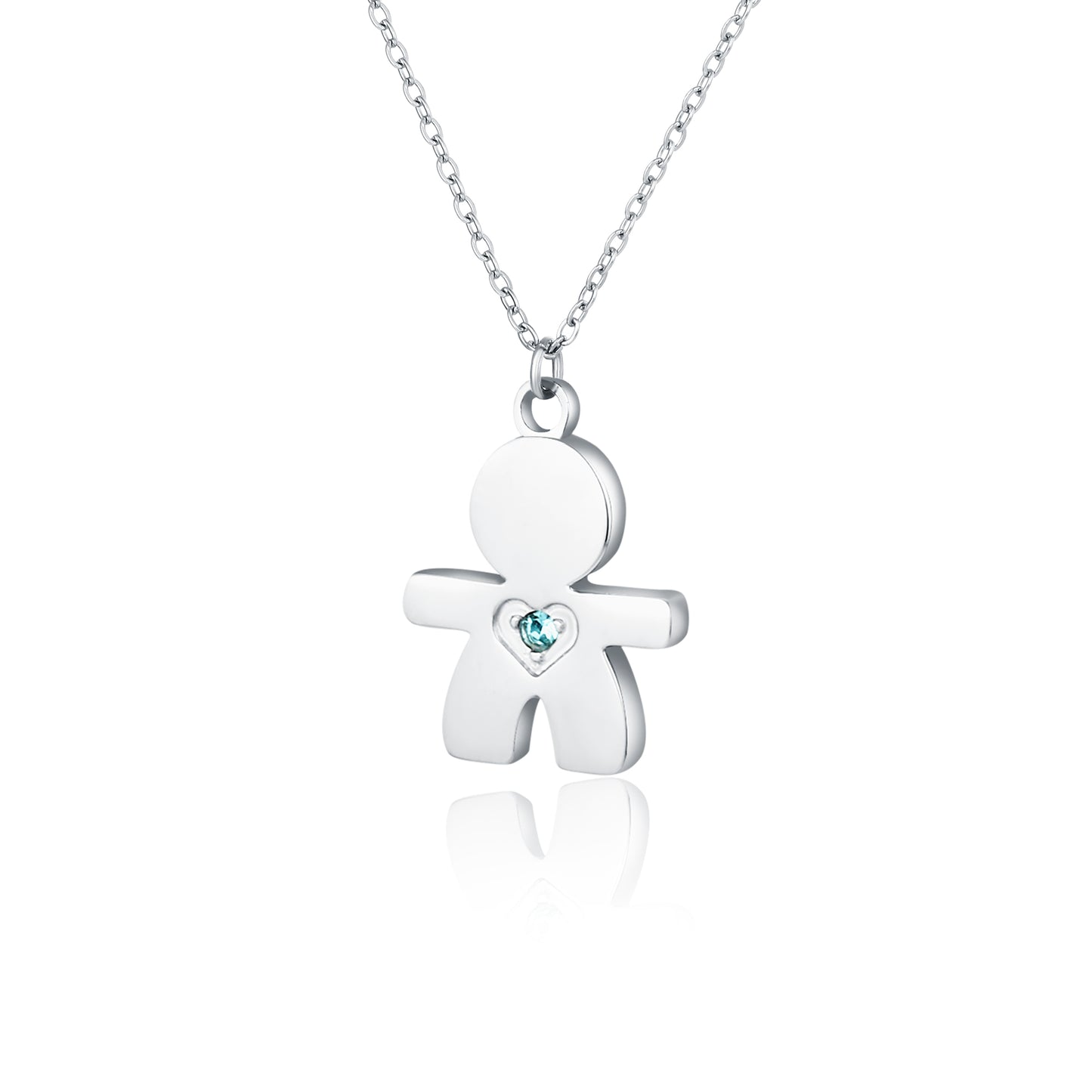 Collana con bimbo pendente
