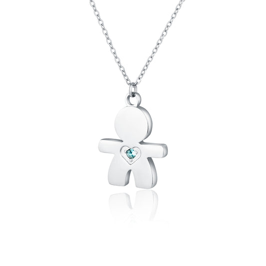 Collana con bimbo pendente