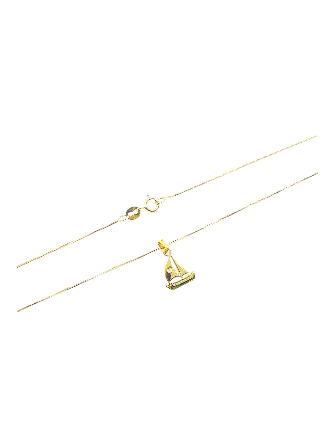 Collana Barchetta Oro 375/1000