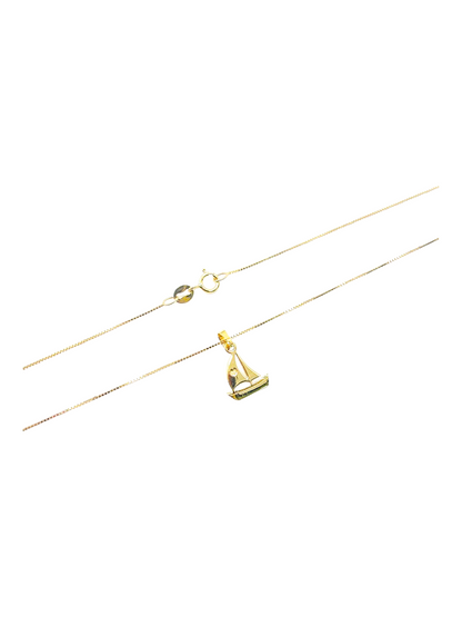 Collana Barchetta Oro 375/1000