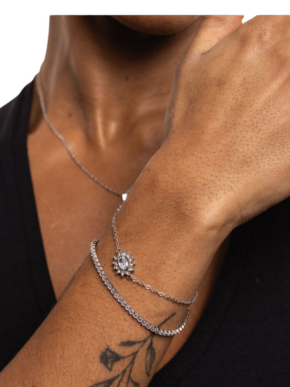 Bracciale Cristallo Kate bianco
