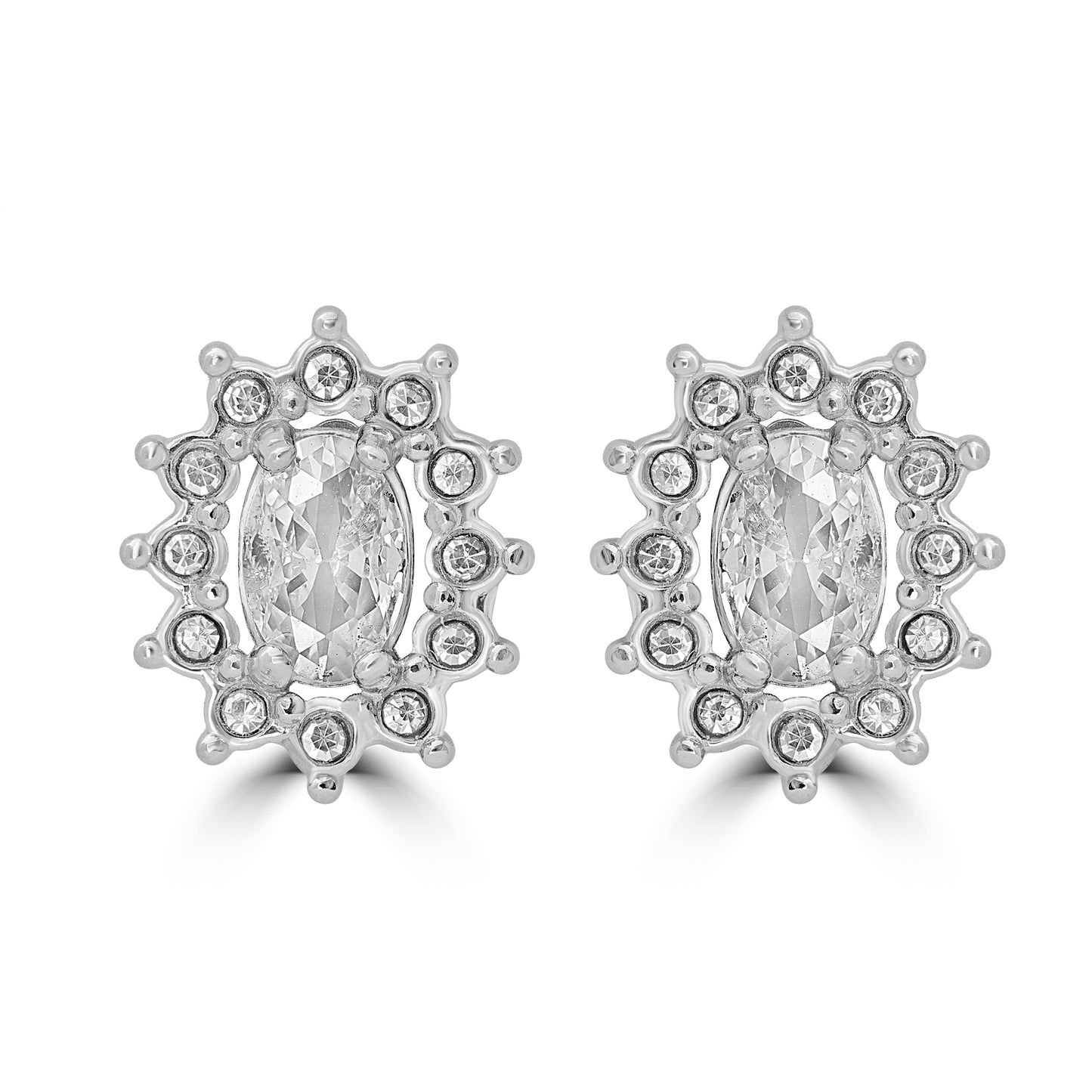 Orecchini Cristallo Kate bianco Brand