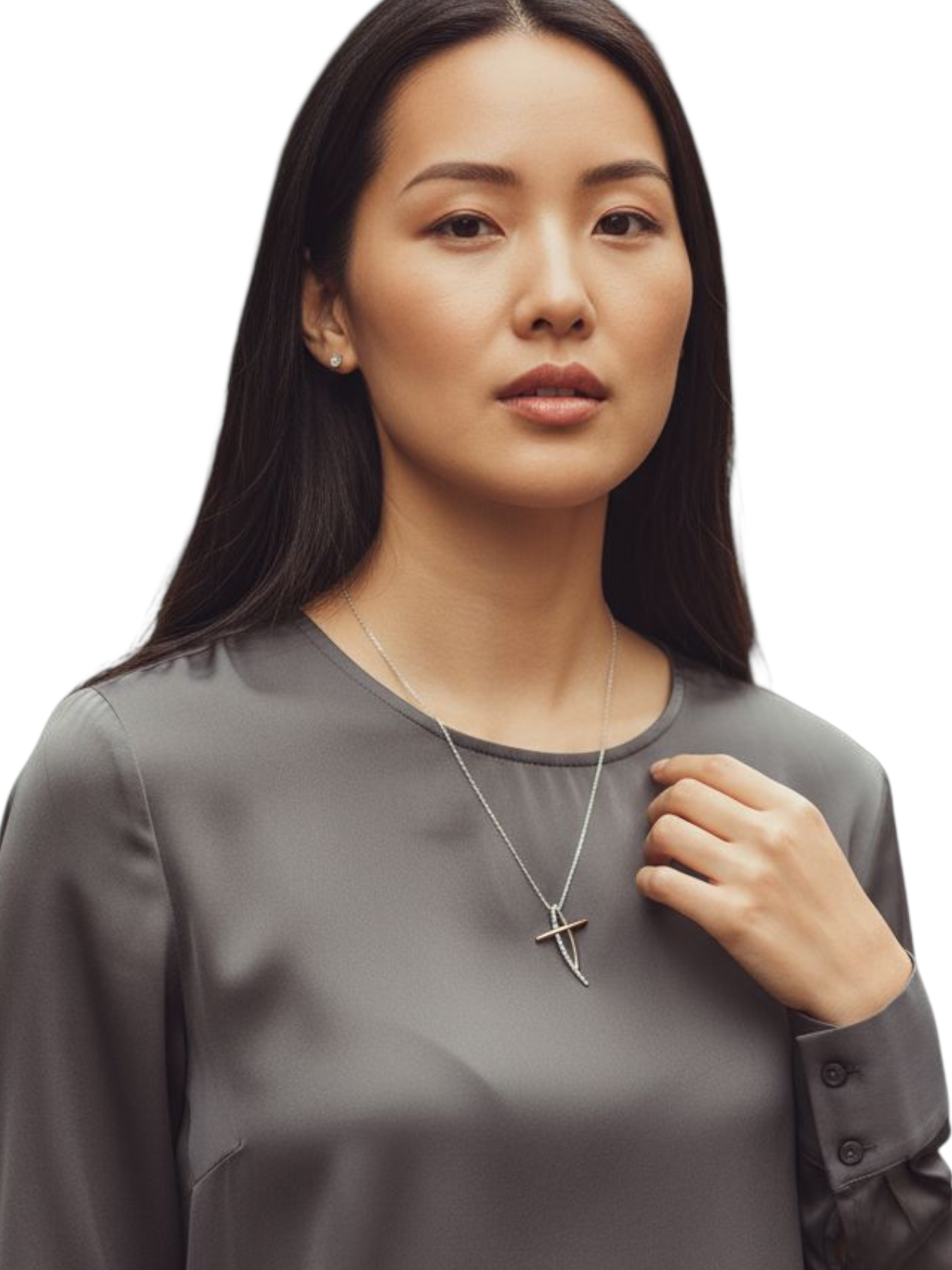 Collana Croce Donna Oro 750/1000
