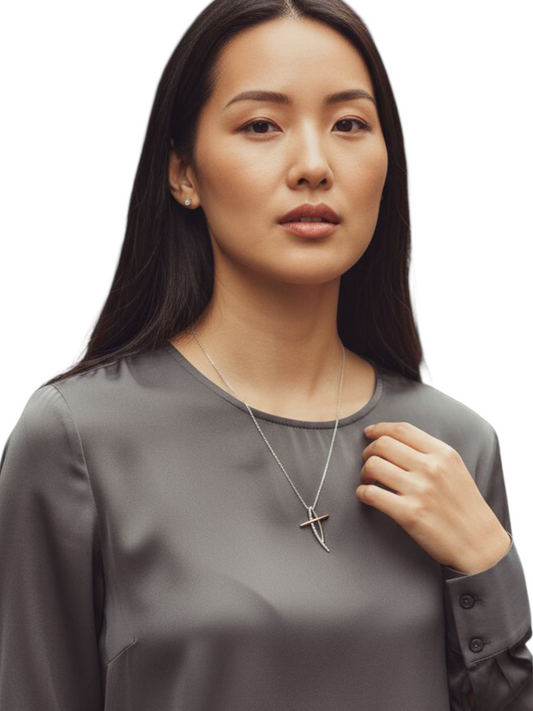 Ciondolo Croce Donna Oro 750/1000