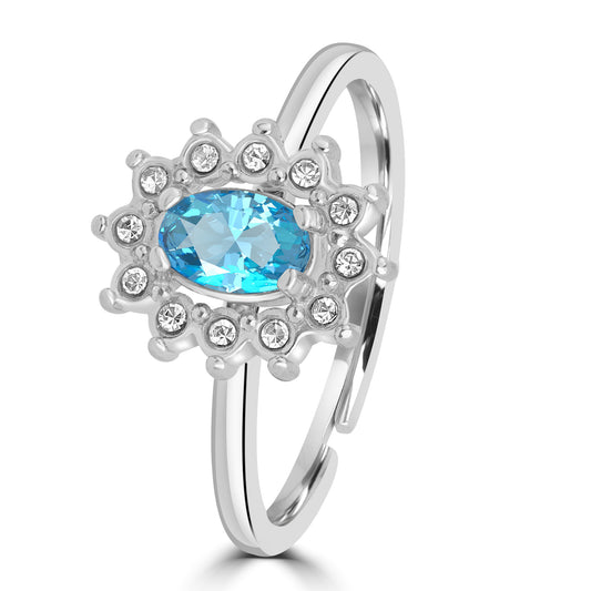 Anello Cristallo Kate turchese