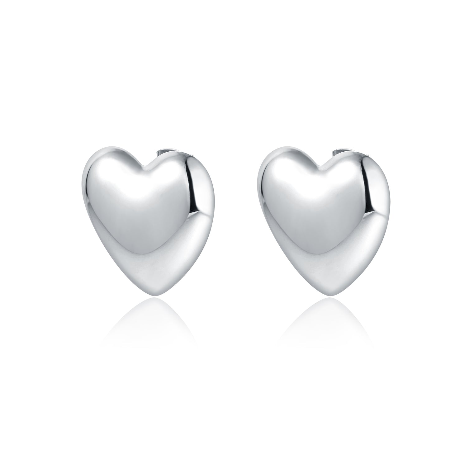 Orecchini cuore a lobo