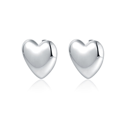 Orecchini cuore a lobo