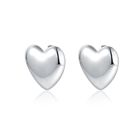 Orecchini cuore a lobo