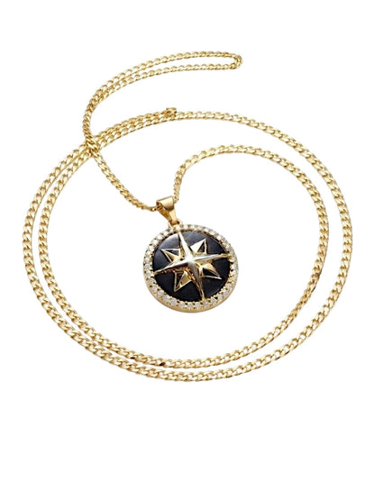 Collana Rosa dei Venti Uomo Oro 750/1000- Collezione Navigator
