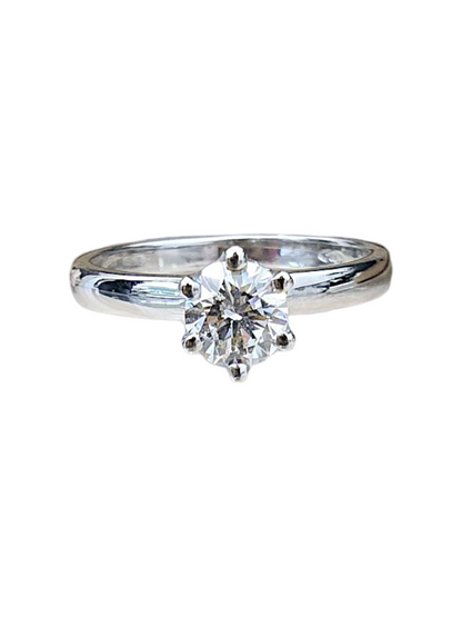 Anello Solitario Diamante 750/1000
