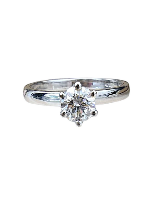 Anello Solitario Diamante 750/1000