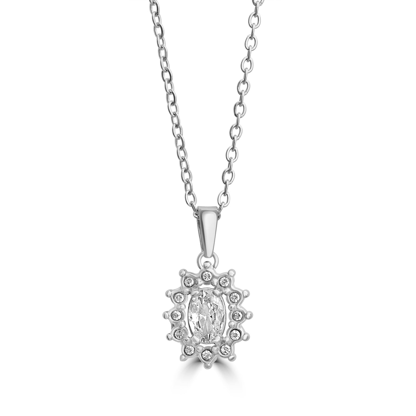 Collana Cristallo Kate bianco