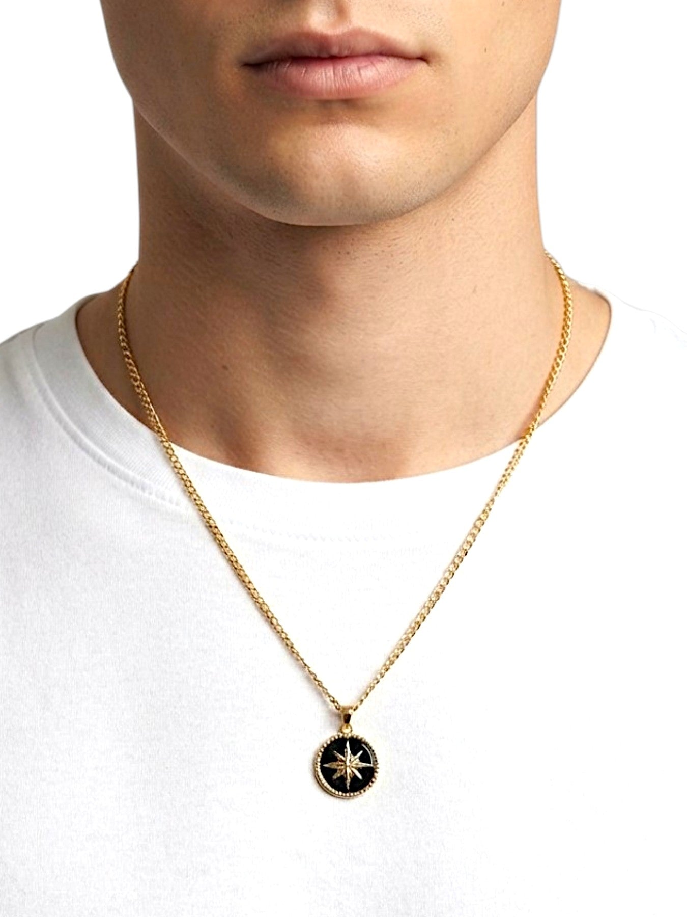 Collana Rosa dei Venti Uomo Oro 750/1000- Collezione Navigator