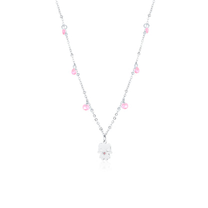 Collana con bimba 6 cristalli