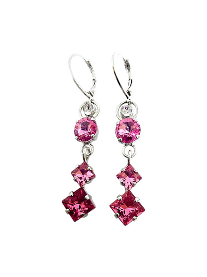 Orecchini Pink Rose Malù